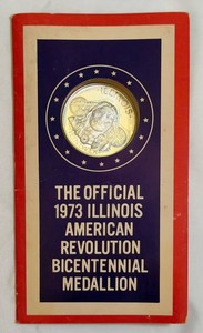 Vintage Commemorative Medallion - 1973 Illinois Bicentennial