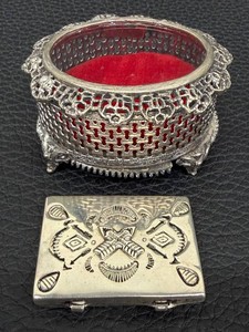 Vintage Trinket Box & Pill Box Mixed Lot
