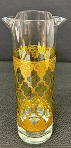Culver Valencia 22K Gold Martini Pitcher Vintage Mid-Century