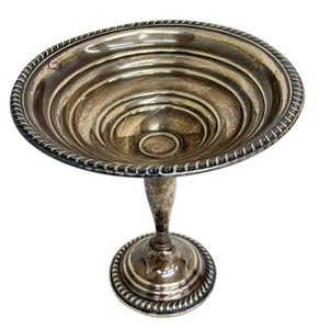 Sterling Silver Compote - Vintage Weighted Pedestal