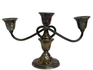 Vintage Sterling Silver Candelabrum - Rogers Weighted