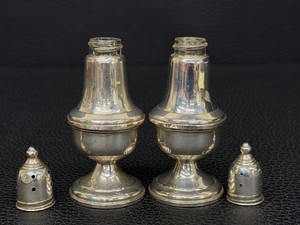 Vintage Salt & Pepper Shakers - Weighted Sterling Gorham 4.75in