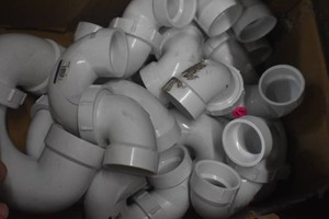 Box of plumbing fittings
