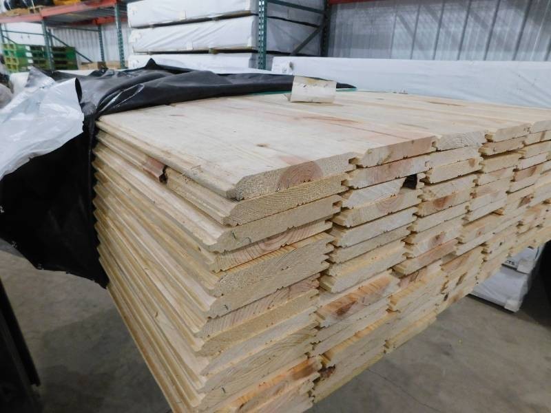 1 x 6 x 8 Tongue &Groove Pine Edge & Center Bead  WP4 - Reversible #2 & Better ( 1,024 Linear Feet)
