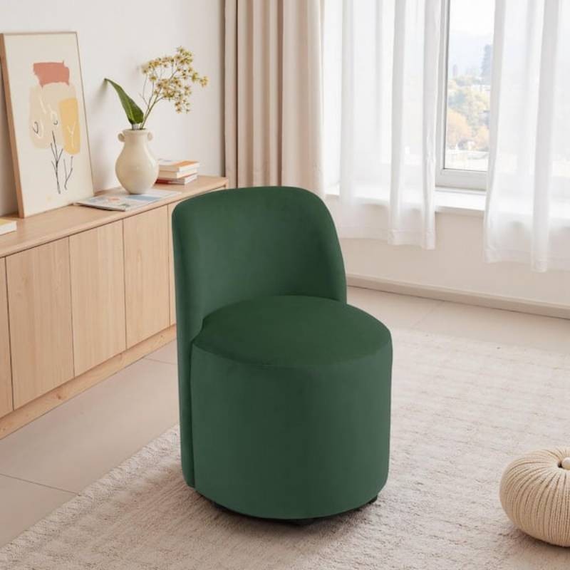 Green Velvet Dining Side Chair