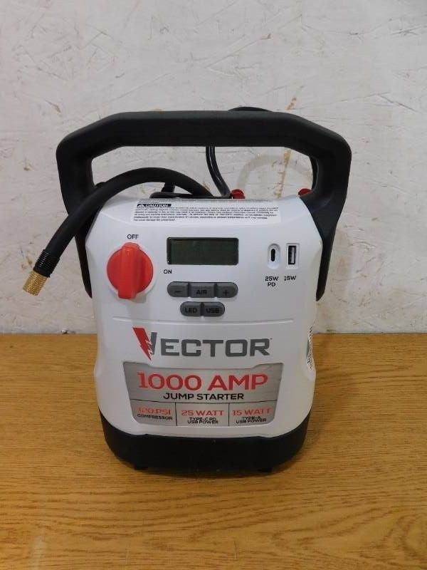 Shop VECTOR 1000 Amp Jump Starter, Compressor, USB Power - VECJ1C