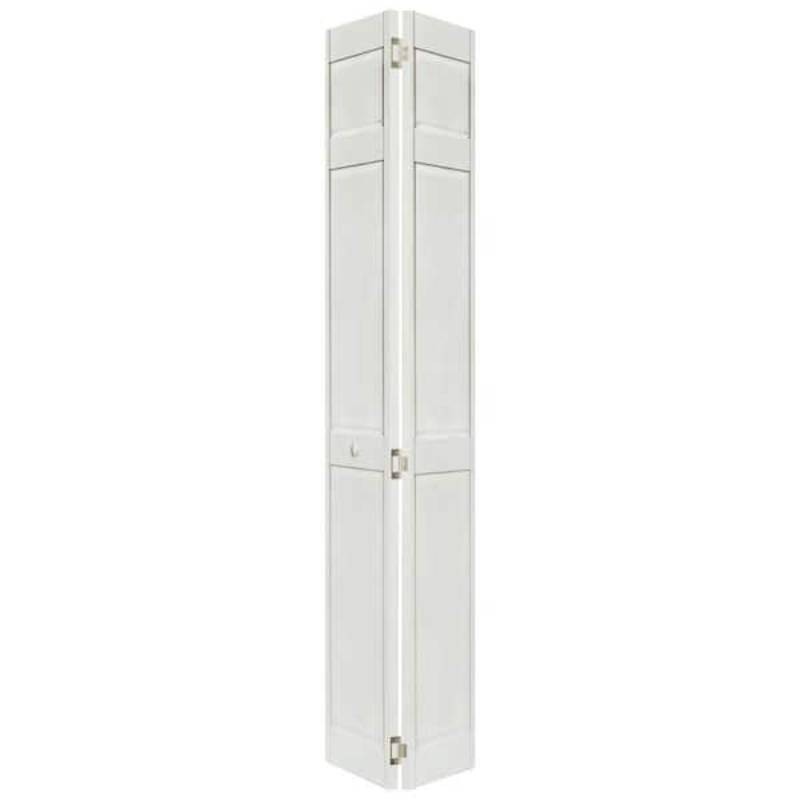 Home Fashion Technologies 28 in. x 80 in. 6-Panel Primed Solid Wood Interior Closet Bi-Fold Door