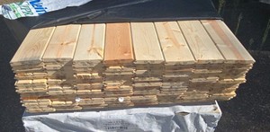 1 in. x 6 in. x 8 ft. Ponderosa Pine Tongue and Groove WP4116 Board - 320 Linear Feet