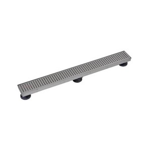 Oatey Designline 28 in. Stainless Steel Linear Shower Drain with Square Pattern Drain Cover