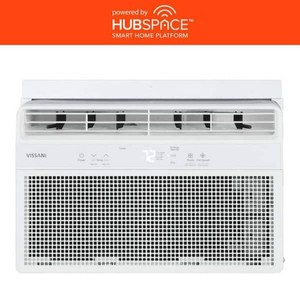 Vissani 6,000 BTU 115-Volt Smart Window Air Conditioner Cools 250 sq. ft. with Remote and Dehumidifier, Powered by Hubspace