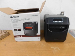 WeWarm Electric 6 Element Infrared Space Heater Black Plastic