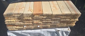 1 in. x 6 in. x 12 ft. Ponderosa Pine Tongue and Groove WP4116 Board - 1,536 Linear Feet