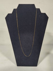 14K Yellow Gold Slim Long Necklace