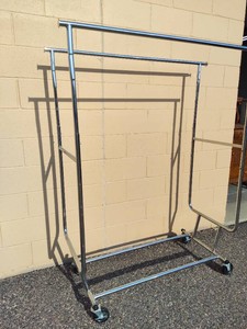 Langria Rolling Metal Clothing Rack
