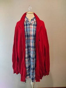 Ralph Lauren Mens Polo Zip Sweater & Chaps Short Sleeve Shirt (Both 2XLT)