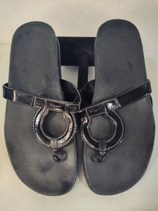 Salvatore Ferragamo Leather Thong Sandals (Size 8.5)
