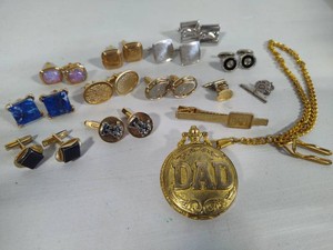 Lot of Cufflinks & Dad Pocketwatch