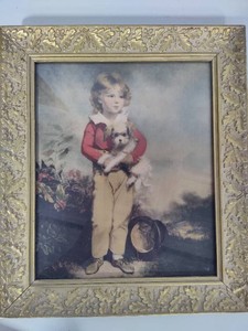Master Simpson Boy with Dog Lithograph