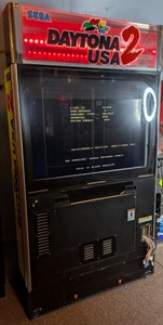  Sega Daytona USA 2 Deluxe Arcade Game Main Monitor Cabinet Unit
