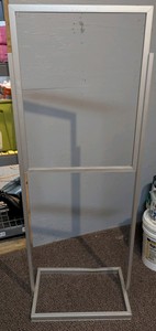 Commercial Aluminum Floor-Standing Poster Sign Holder Stand 63H