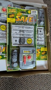 Bulk Case Of Funtastic Wacky Cash Combination Safe & Play Money Sets