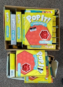 Lot Of 35 Chuckle & Roar Pop It Counting & Braille Sensory Games In Boxes