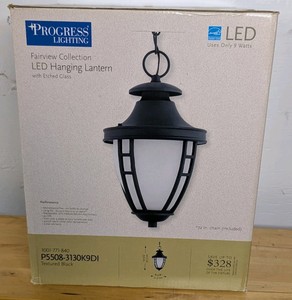 Progress Lighting Fairview Collection Outdoor LED Hanging Lantern P5508-3130K9DI