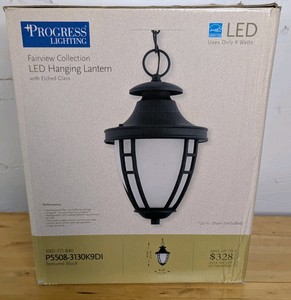 Progress Lighting Fairview Collection Outdoor LED Hanging Lantern P5508-3130K9DI
