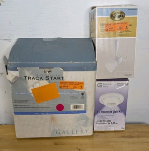Hampton Bay and Commercial Electric Lighting Fixtures 3-Piece Lot 