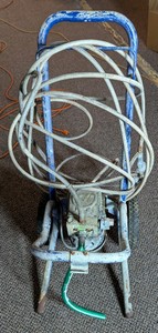 Commercial Airless Paint Sprayer on Wheeled Cart With Hose & Gun