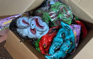 Bulk Box Lot of Assorted Monster & Ghoul Halloween Masks