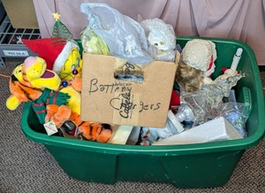 Tote Lot of Holiday Decor - Disney Tigger Plush, Dolls & Seasonal Accents