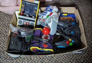 Vintage Video Game Lot - Pac-Man Mini Arcade, Star Wars & Namco Plug & Play