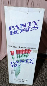 Vintage Novelty Panty Roses Gift Boxed Long-Stem Rose Set