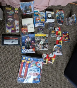 Pop Culture Toy & Collectible Lot - GI Joe, Star Trek, Space Jam & Simpsons