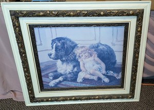 Framed Chromolithograph Print - Companions After Virgilio Tojetti