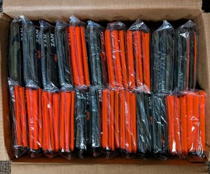 Bulk Lot of Packaged ZAN Headgear Blaze Orange & Camo Bandanas