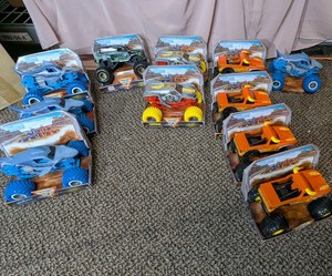Monster Jam 124 Scale Diecast Trucks Lot - Megalodon, Max-D, El Toro Loco