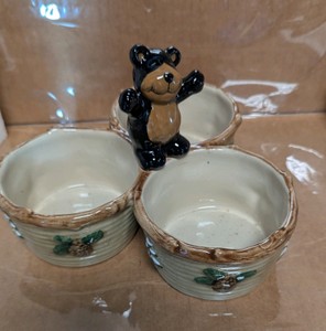 Sonoma Life  Style For Home Lodge Ceramic Snack Dish