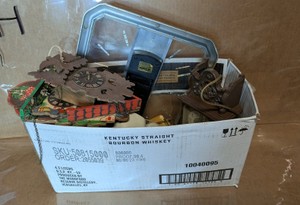 Box Lot of Vintage Assorted Clocks and Cuckoo Clock Parts