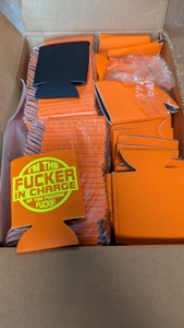 Bulk Box Lot of Orange and Black Can Coolers