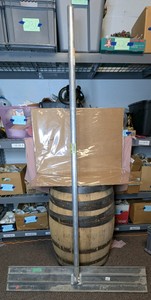 4-Foot Concrete Bull Float with 75.5-Inch Handle