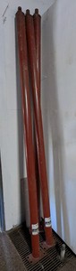 Akron Adjustable Steel Mono Posts Model M-205 3-Piece Lot