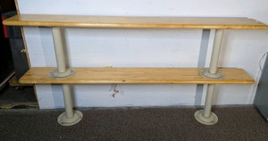 Uline Wood Locker Room Benches  2-Piece