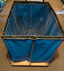 Industrial Rolling Bulk Laundry Utility Cart 