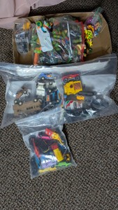 Teenage Mutant Ninja Turtles Action Figures & Diecast Toy Lot in Box