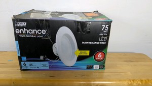 Feit Electric Enhance 5 and 6 Inch Dimmable LED Recessed Downlights 6-Pack