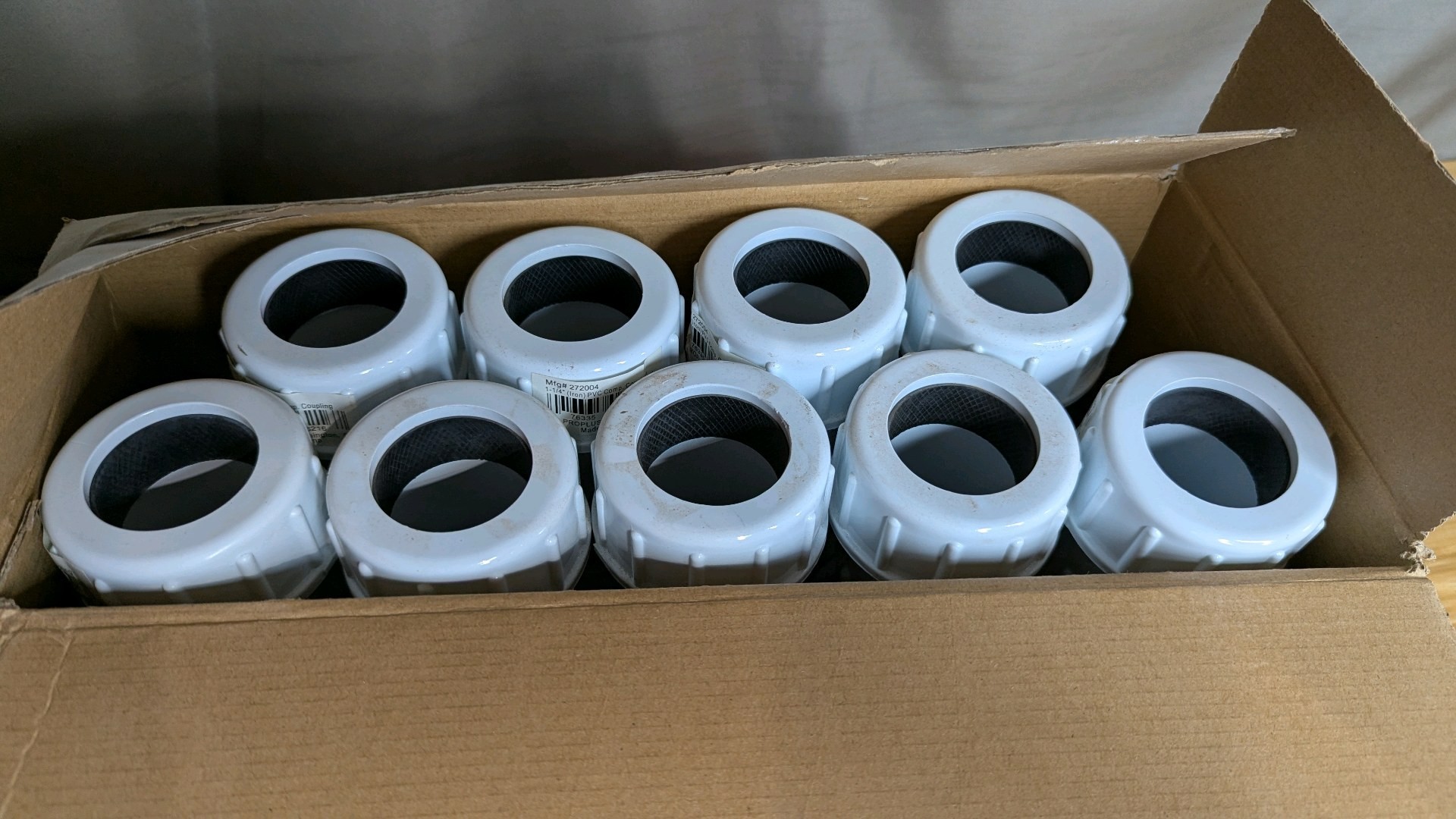 ProPlus 1-14 Inch PVC Compression Coupling 9pk