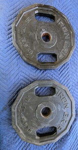 Iron Grip 35lb Urethane Coated Olympic Weight Plates Pair