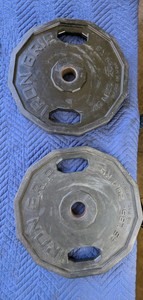Iron Grip 45lb Urethane Coated Olympic Weight Plates Pair